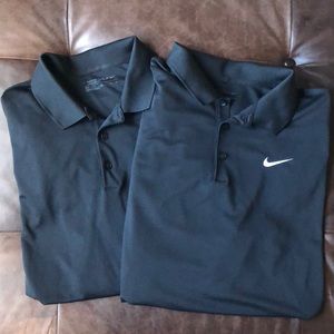 (2) Nike golf standard fit athletic shirts
